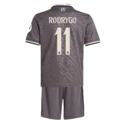 Niños Camiseta Fútbol Real Madrid Rodrygo #11 2024-25 HP 3ª Equipación (+ Pantalones)