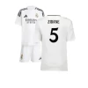 Niños Camiseta Fútbol Real Madrid Zinédine Zidane #5 2024-25 1ª Equipación (+ Pantalones)